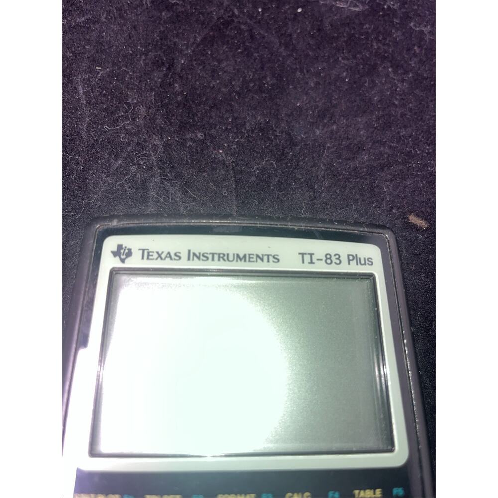 Texas Instruments TI-83 Plus Graphing Calculator Black - Tested Working Markings - Picture 3 of 6